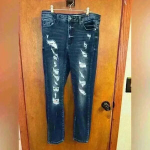 KanCan Women’s distressed high rise skinny jeans